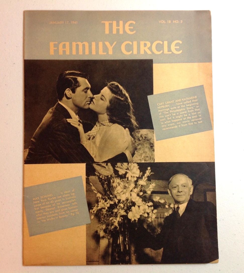 THE FAMILY CIRCLE magazine side cover 17 January 1941