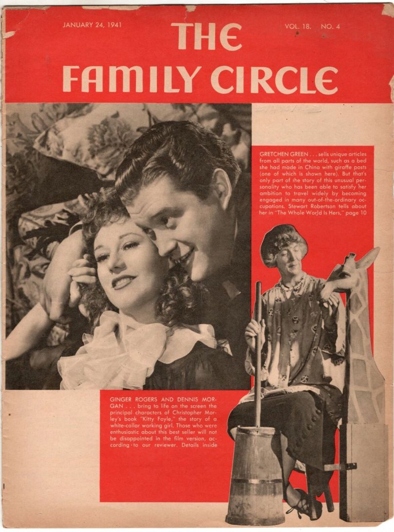 THE FAMILY CIRCLE magazine side cover 24 January 1941