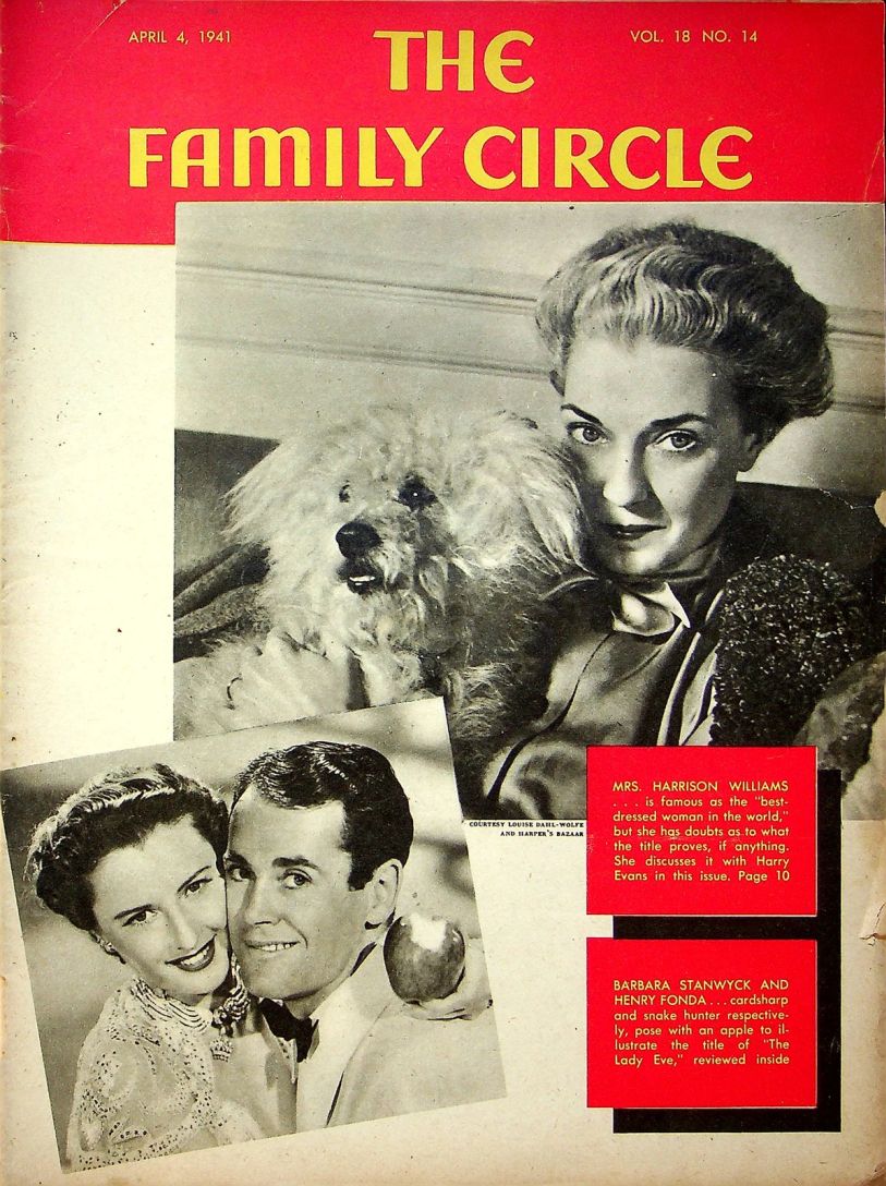 THE FAMILY CIRCLE magazine side cover 4 April 1941