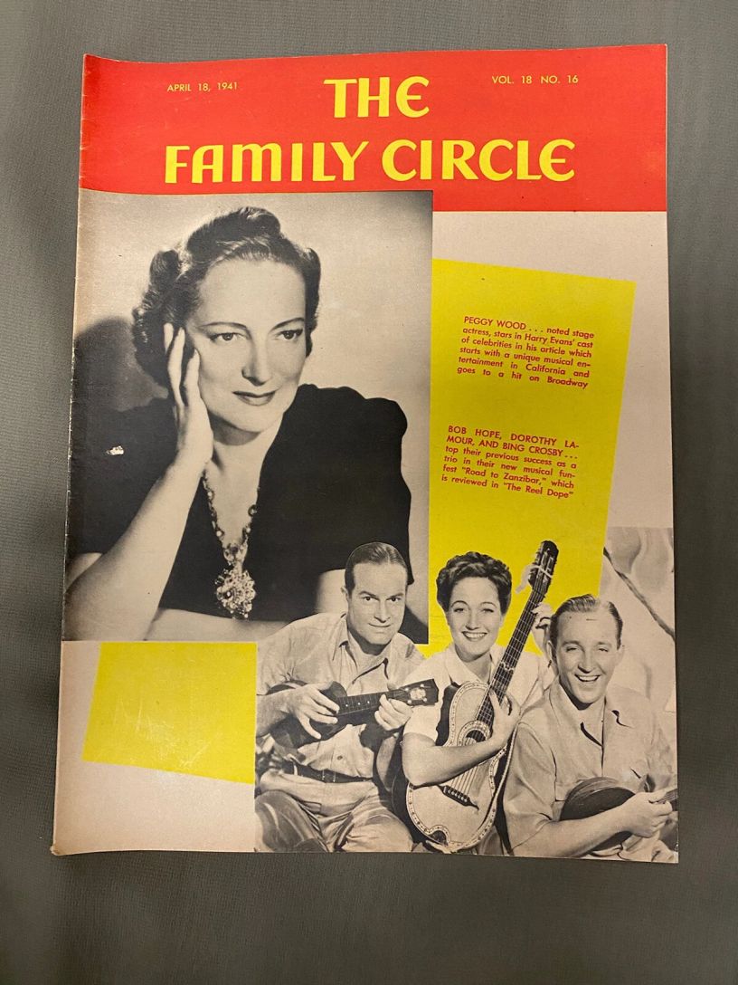 THE FAMILY CIRCLE magazine side cover 18 April 1941