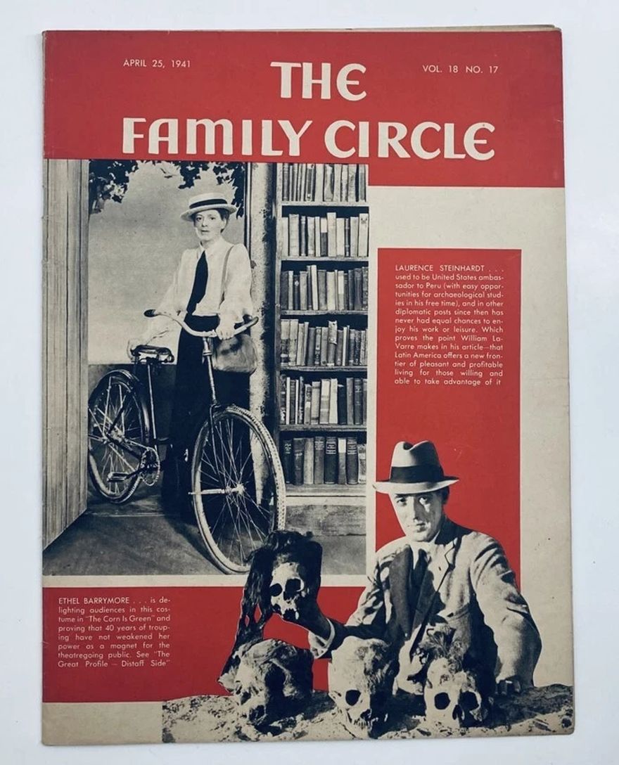 THE FAMILY CIRCLE magazine side cover 25 April 1941