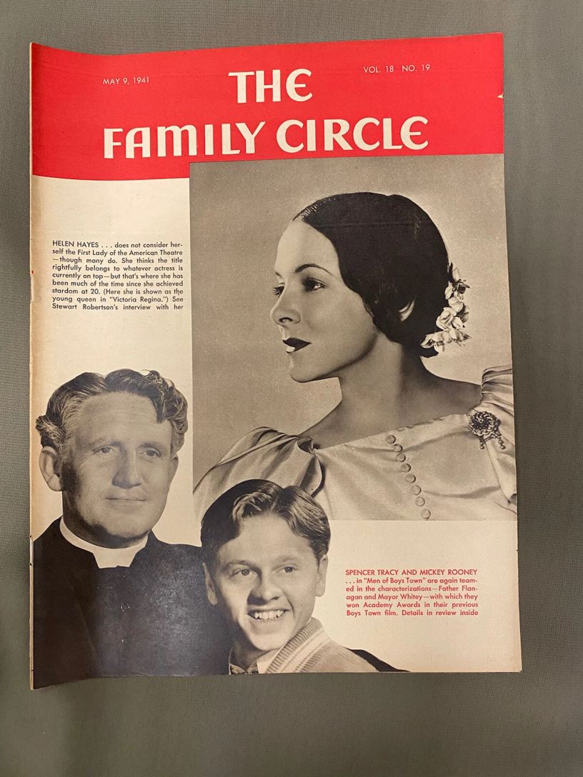 THE FAMILY CIRCLE magazine side cover 9 May 1941