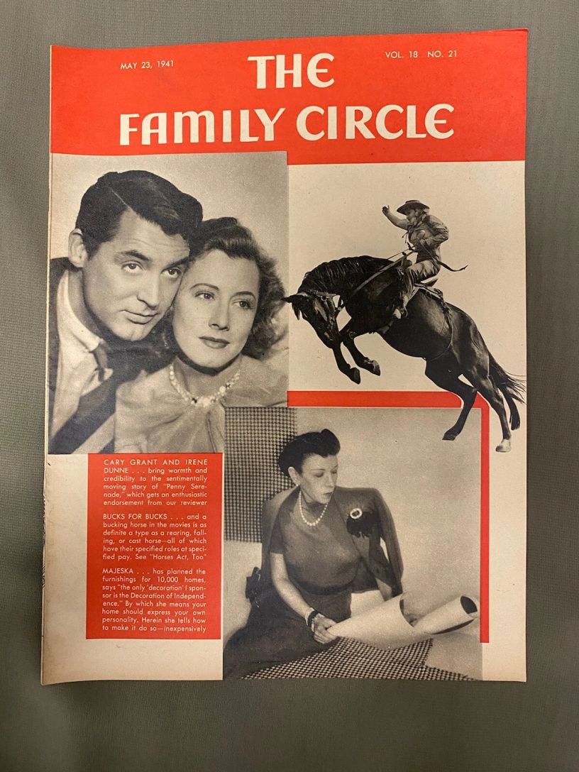 THE FAMILY CIRCLE magazine side cover 23 May 1941