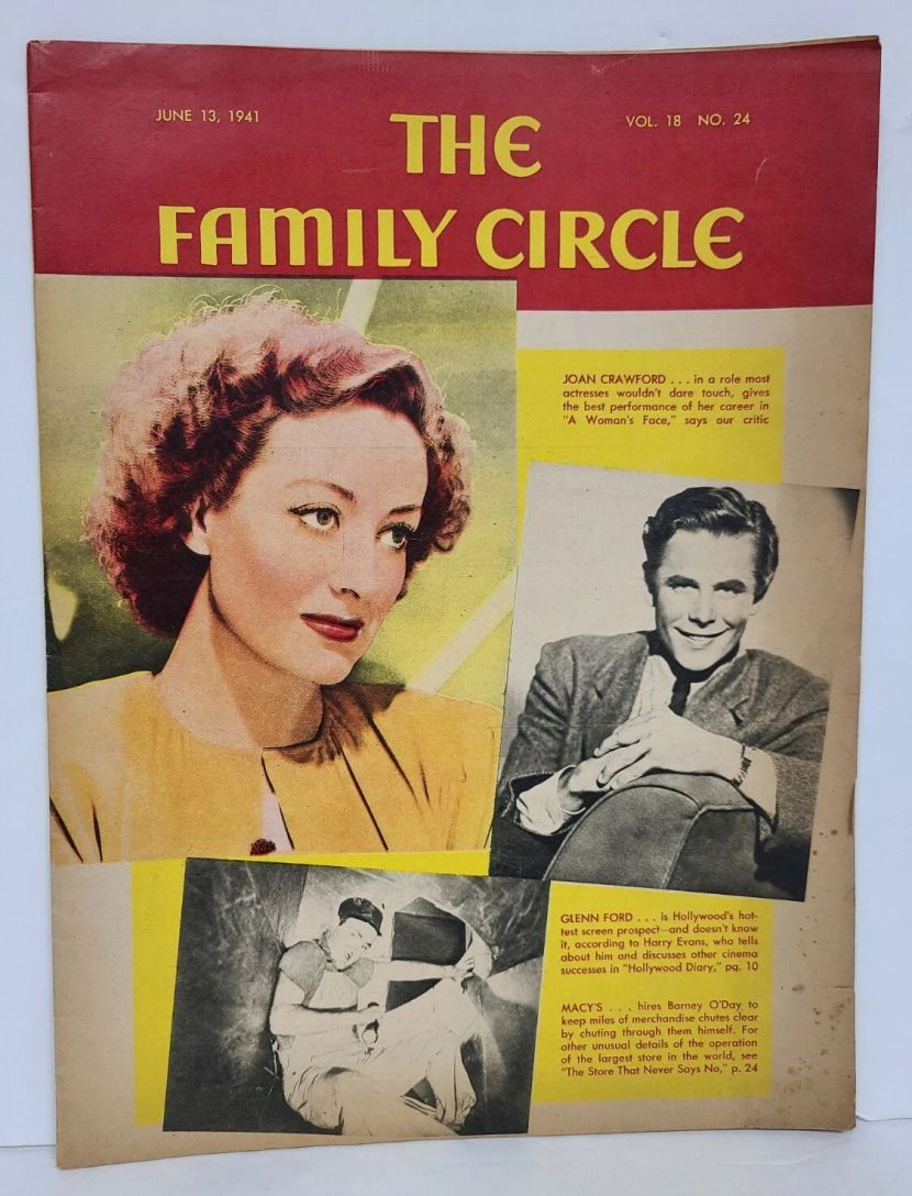 THE FAMILY CIRCLE magazine side cover 13 June 1941