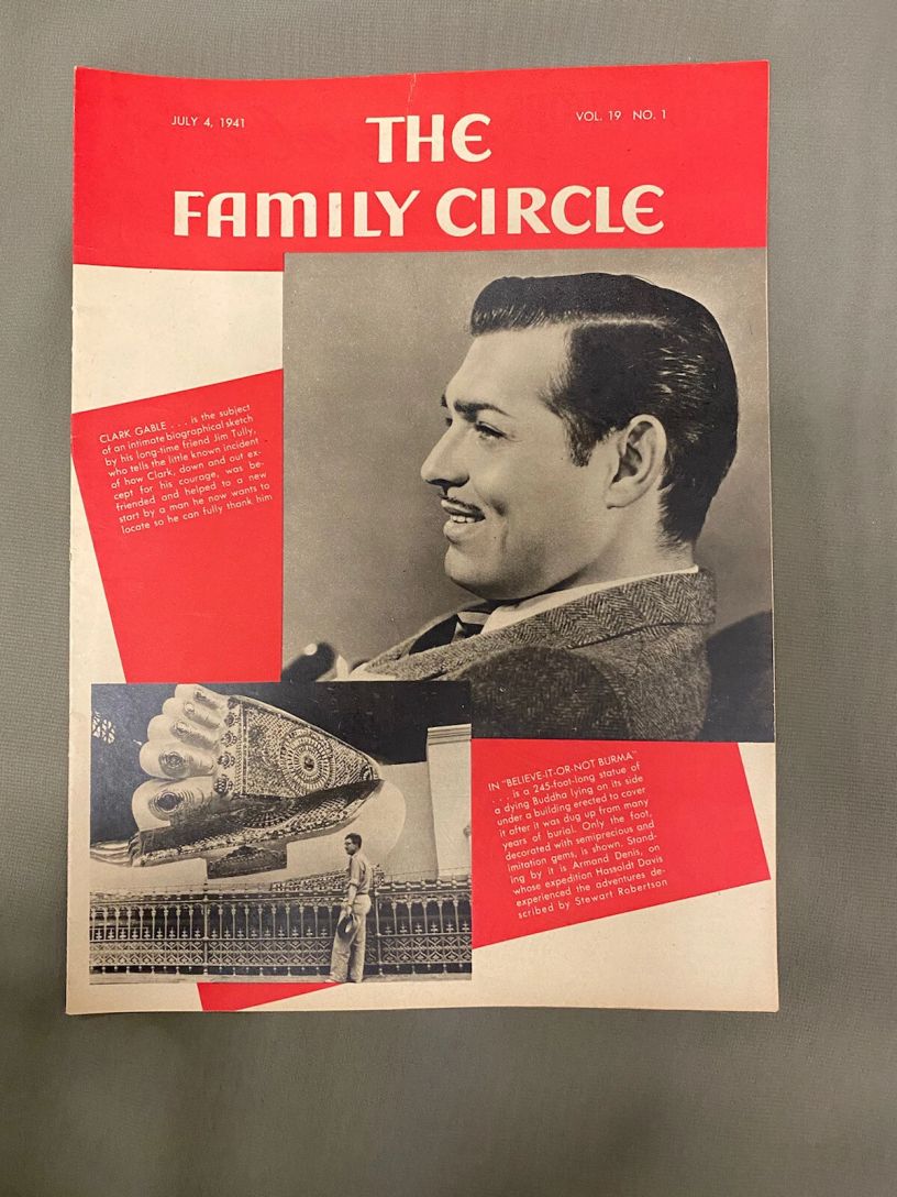 THE FAMILY CIRCLE magazine side cover 4 July 1941