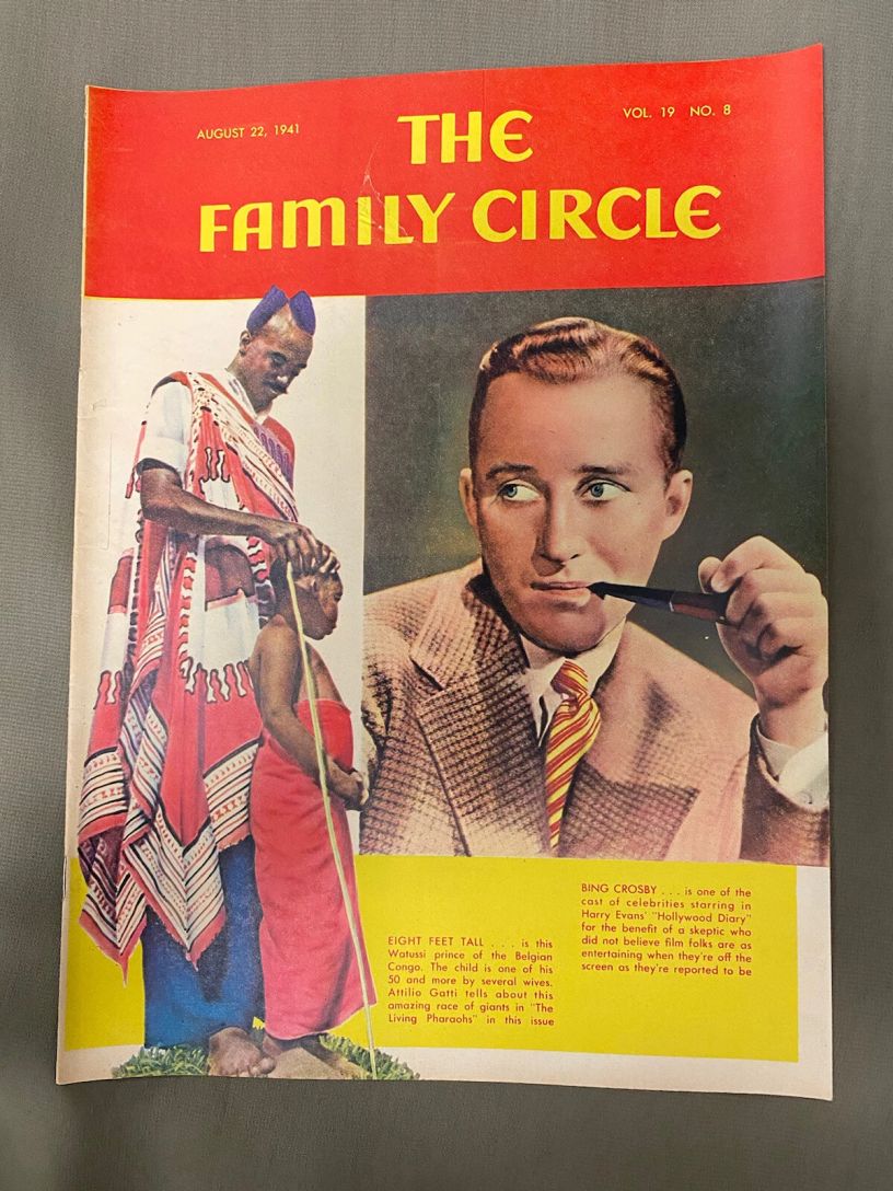THE FAMILY CIRCLE magazine side cover 22 August 1941