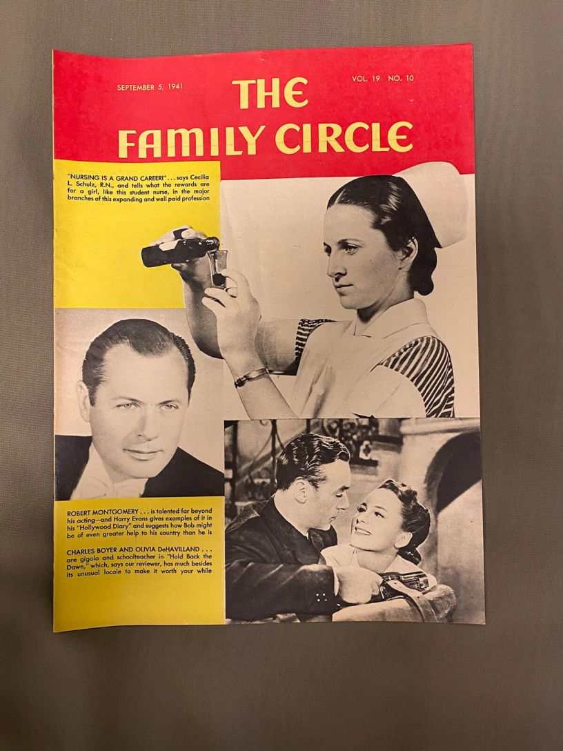 THE FAMILY CIRCLE magazine side cover 5 September 1941