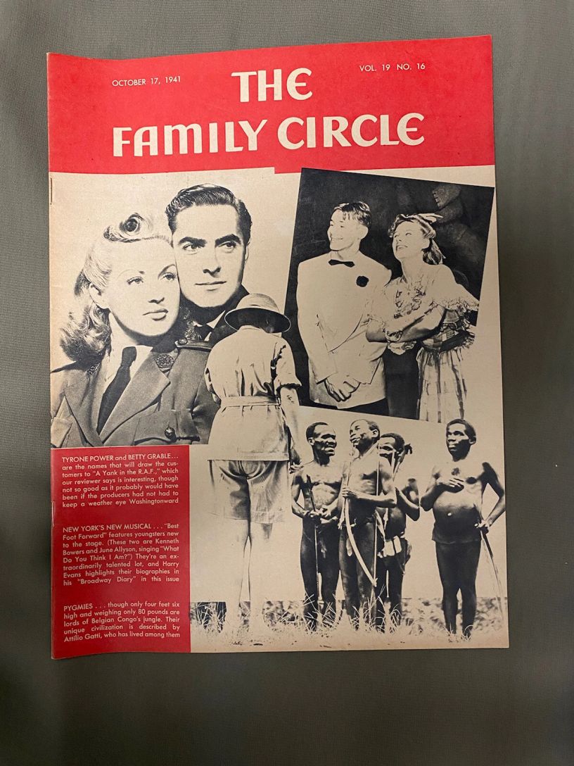 THE FAMILY CIRCLE magazine side cover 17 October 1941