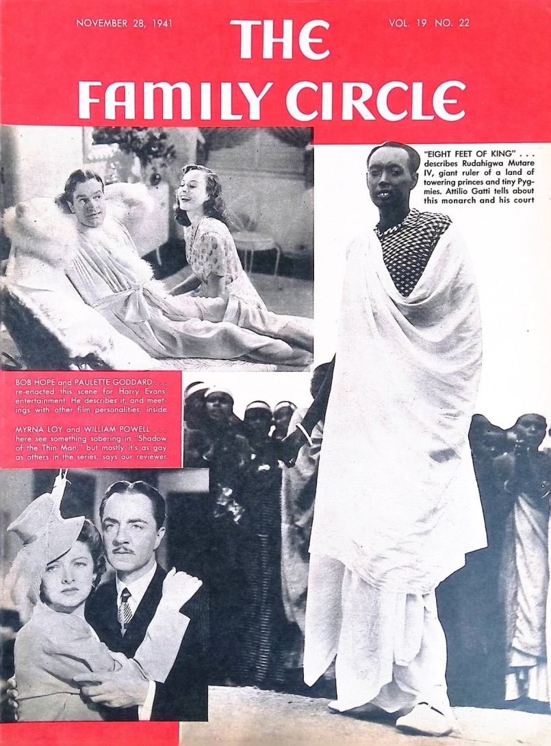 THE FAMILY CIRCLE magazine side cover 28 November 1941