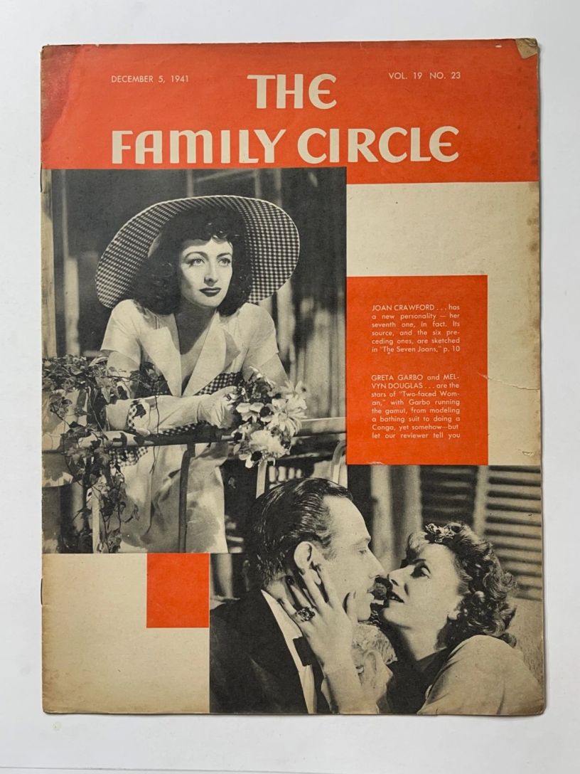 THE FAMILY CIRCLE magazine side cover 5 December 1941