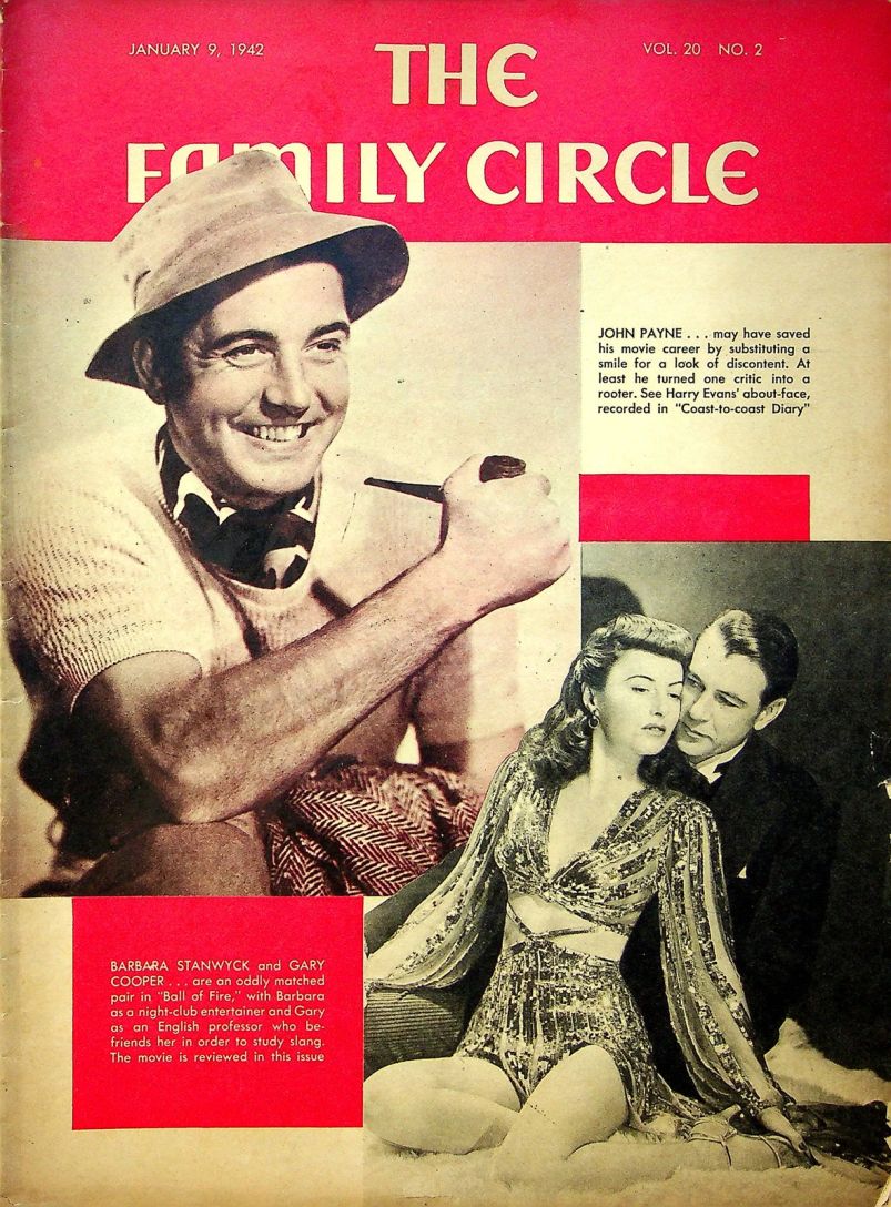 THE FAMILY CIRCLE magazine side cover 9 January 1942
