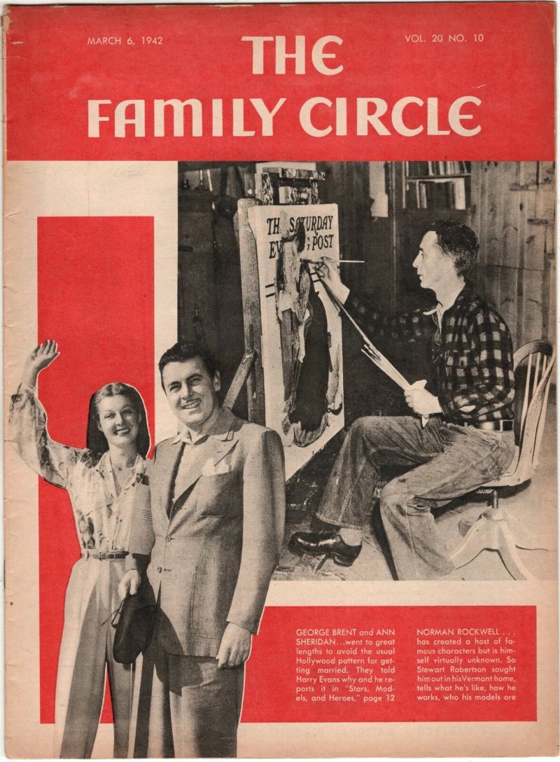 THE FAMILY CIRCLE magazine side cover 6 March 1942