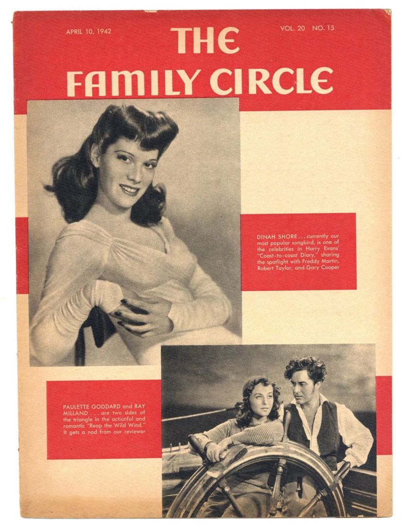 THE FAMILY CIRCLE magazine side cover 10 April 1942