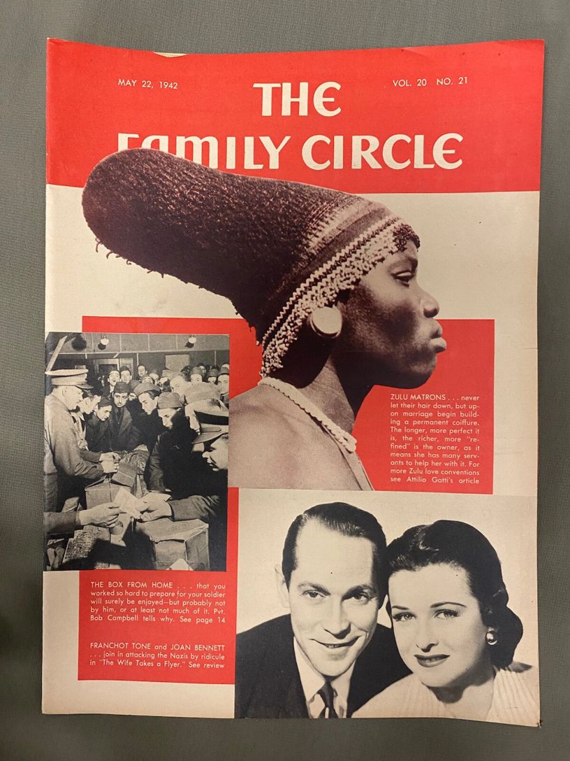 THE FAMILY CIRCLE magazine side cover 22 May 1942