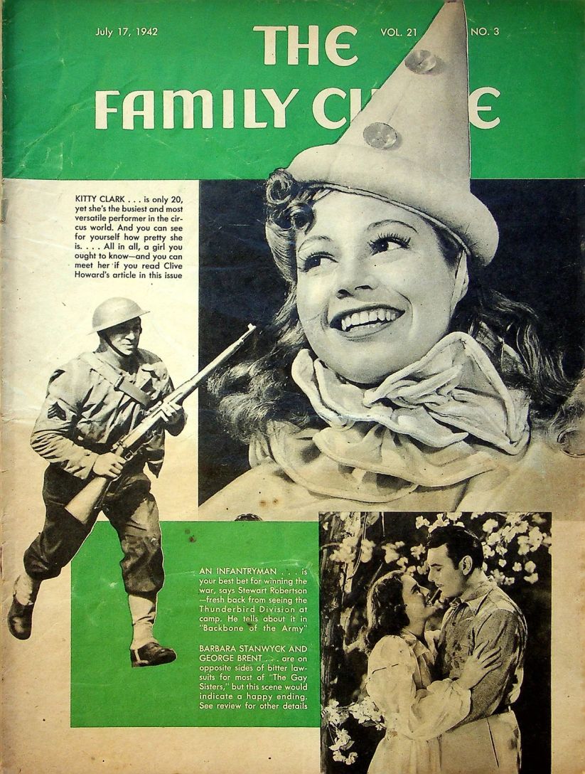 THE FAMILY CIRCLE magazine side cover 17 July 1942