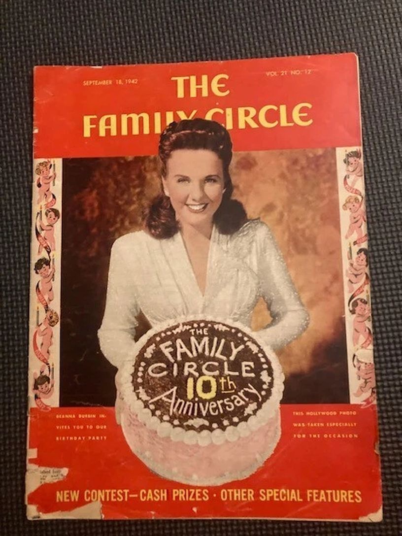 THE FAMILY CIRCLE magazine side cover 18 September 1942