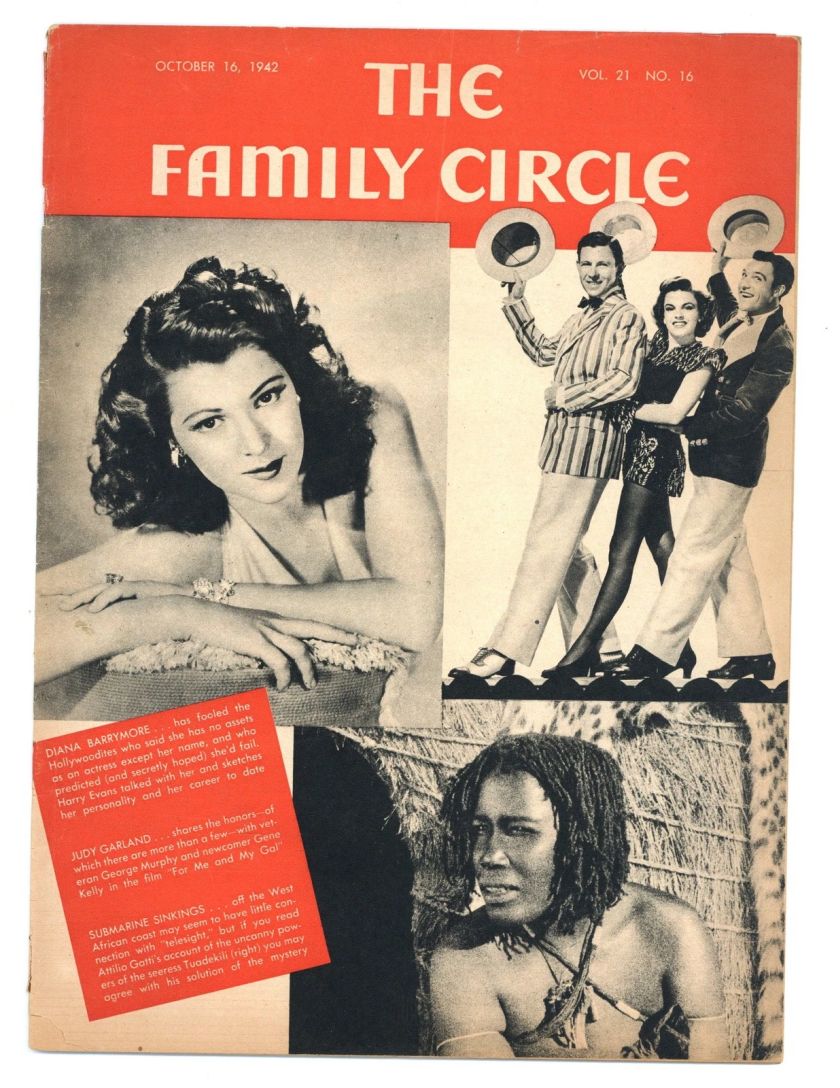 THE FAMILY CIRCLE magazine side cover 16 October 1942