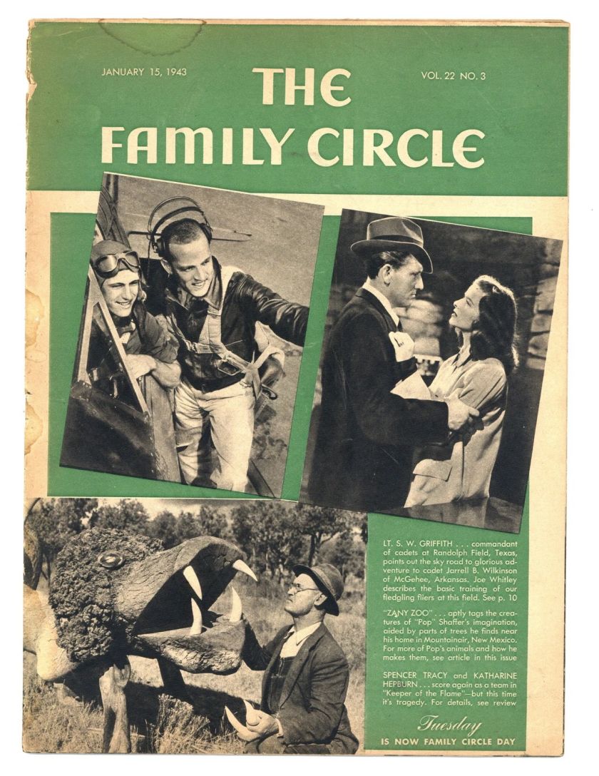 THE FAMILY CIRCLE magazine side cover 15 January 1943