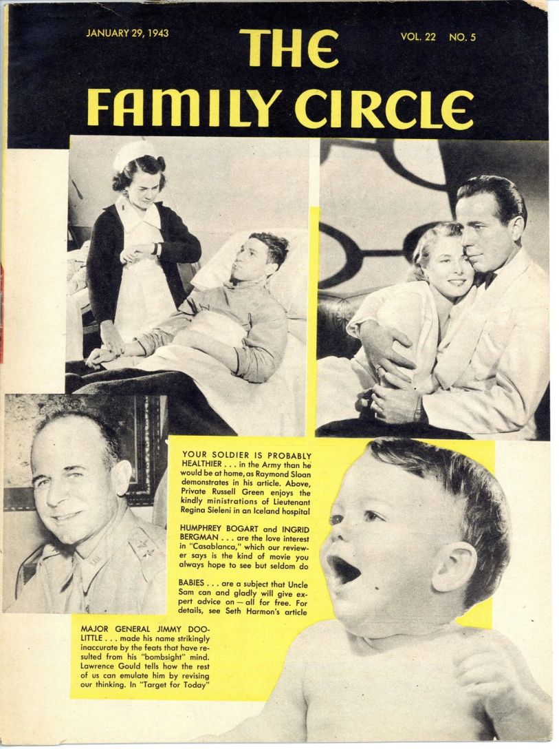 THE FAMILY CIRCLE magazine side cover 29 January 1943