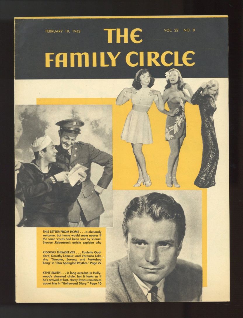 THE FAMILY CIRCLE magazine side cover 19 February 1943