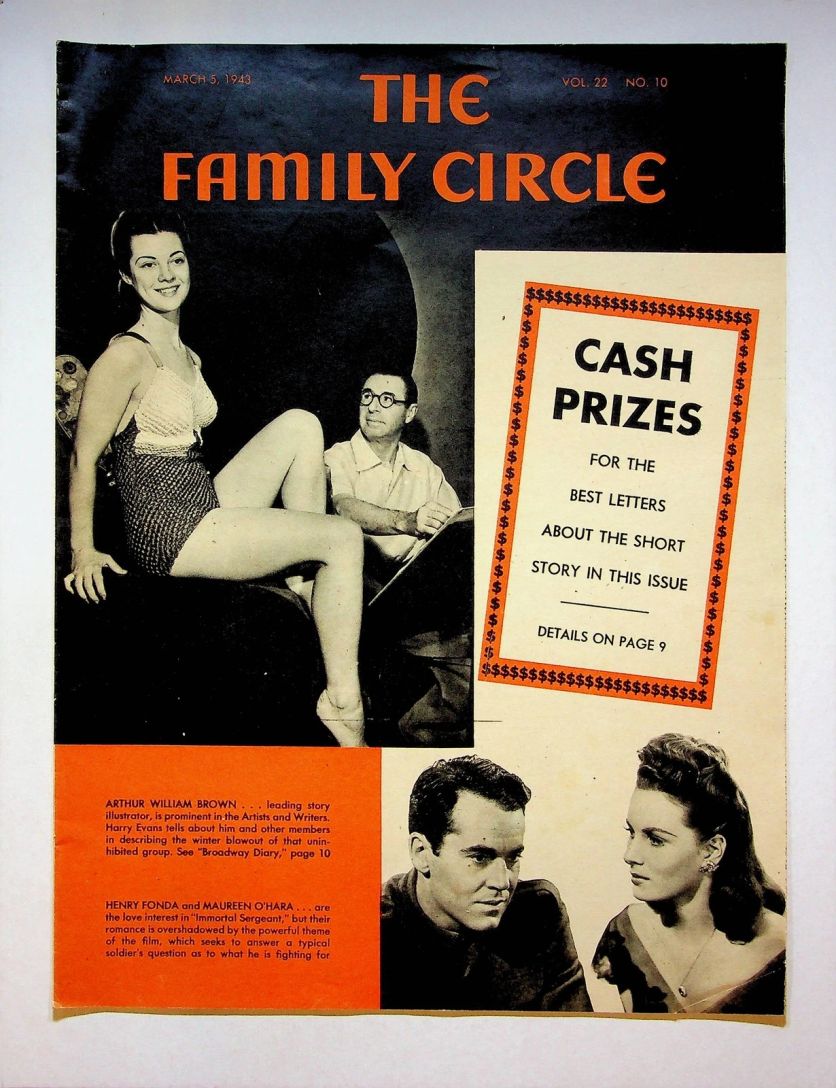 THE FAMILY CIRCLE magazine side cover 5 March 1943