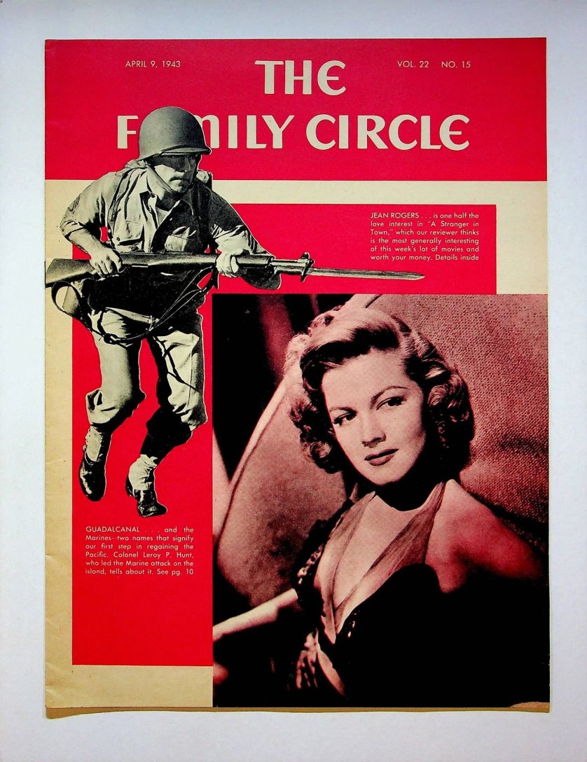 THE FAMILY CIRCLE magazine side cover 9 April 1943