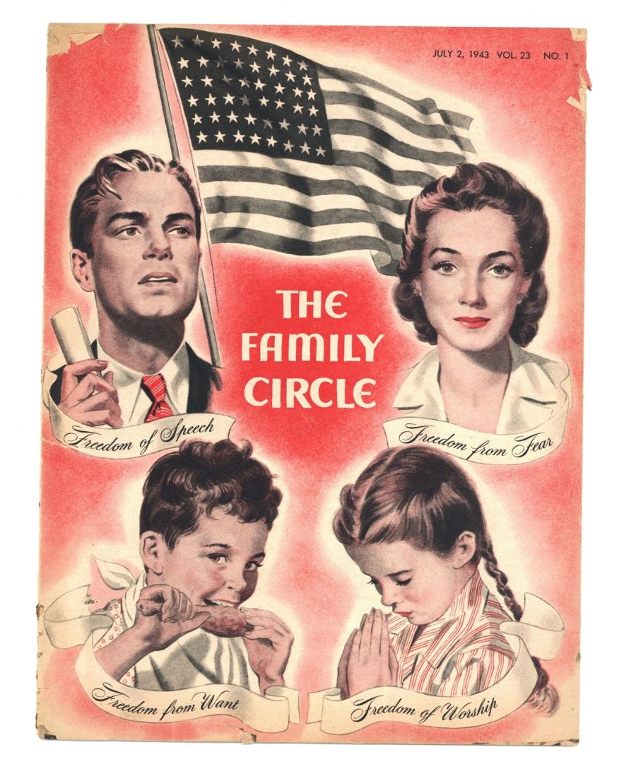 THE FAMILY CIRCLE magazine side cover 2 July 1943