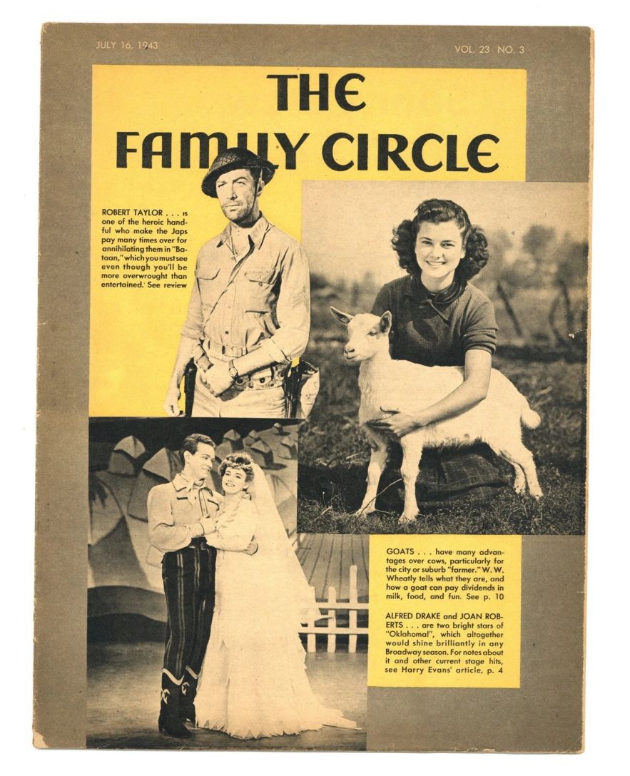 THE FAMILY CIRCLE magazine side cover 16 July 1943