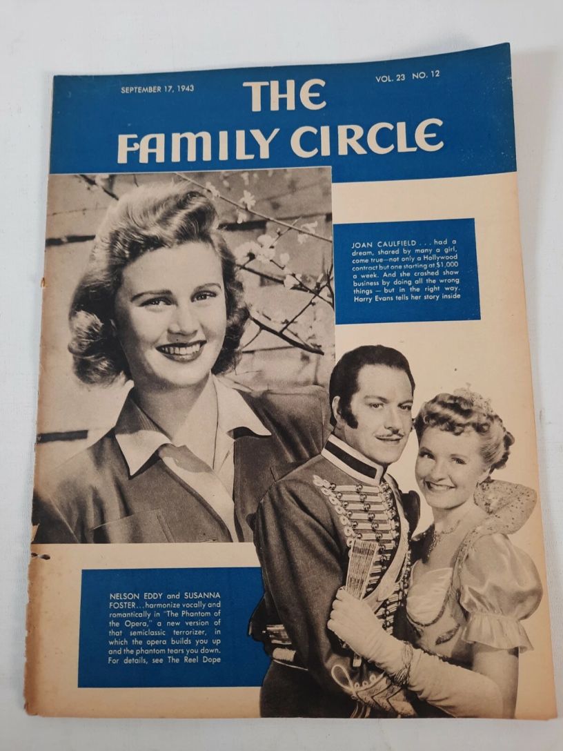THE FAMILY CIRCLE magazine side cover 17 September 1943