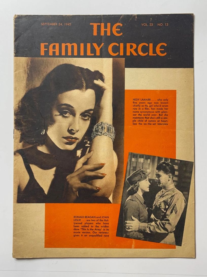 THE FAMILY CIRCLE magazine side cover 24 September 1943