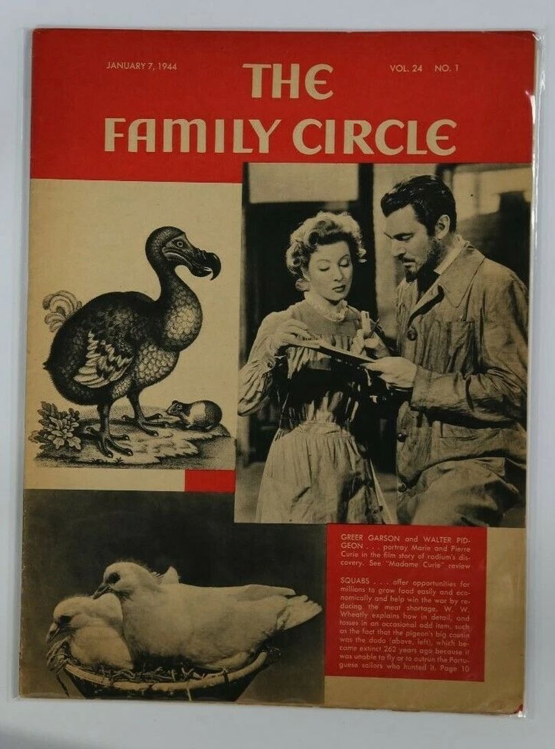THE FAMILY CIRCLE magazine side cover 7 January 1944