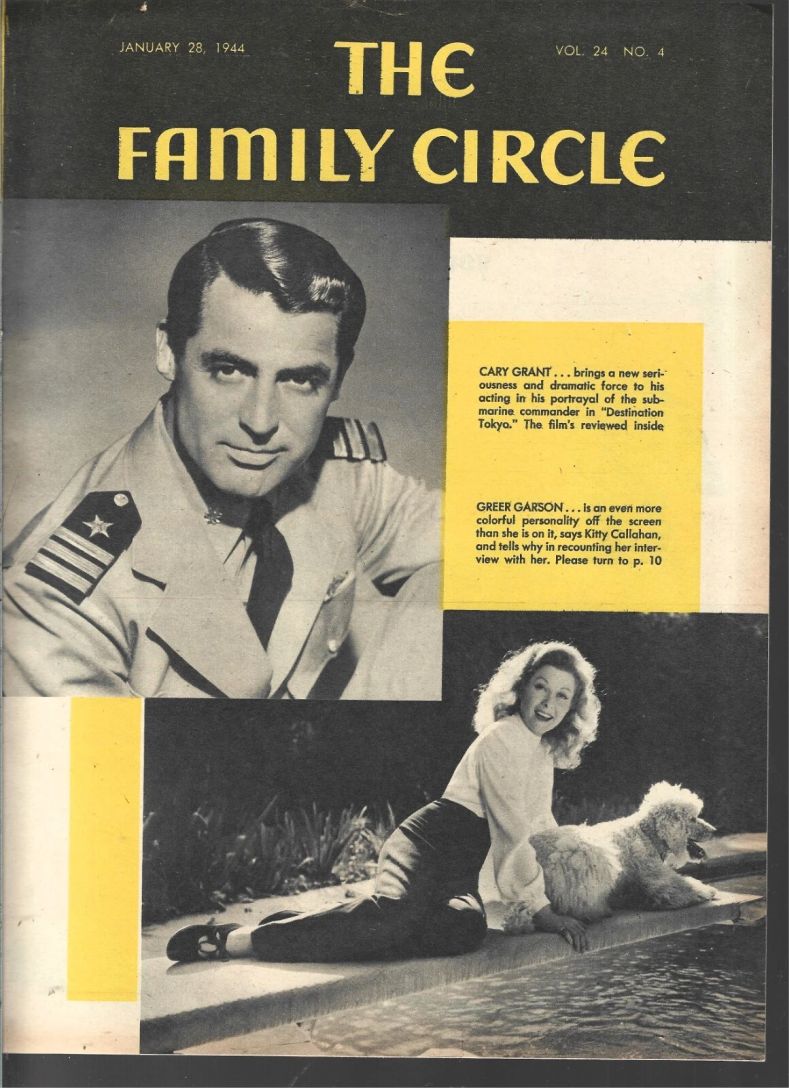 THE FAMILY CIRCLE magazine side cover 28 January 1944