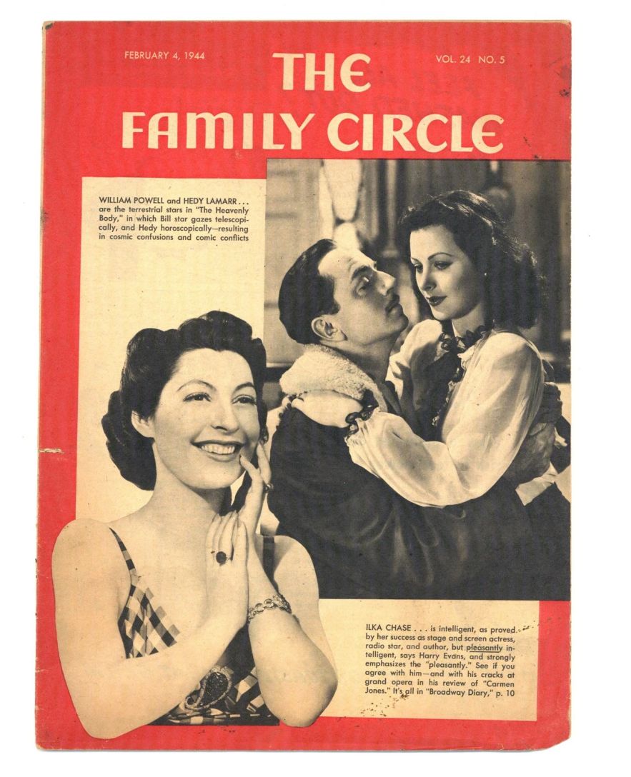 THE FAMILY CIRCLE magazine side cover 4 February 1944