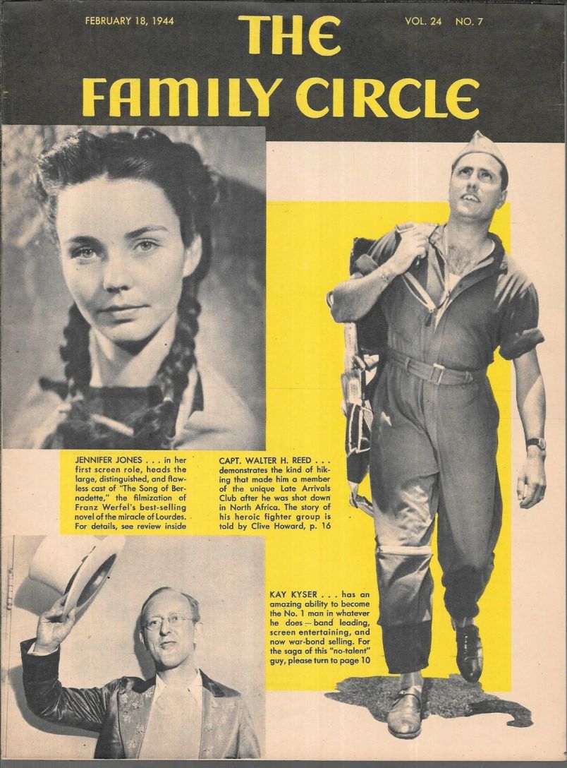 THE FAMILY CIRCLE magazine side cover 18 February 1944