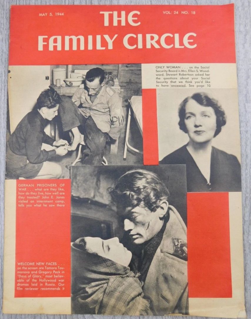 THE FAMILY CIRCLE magazine side cover 5 May 1944