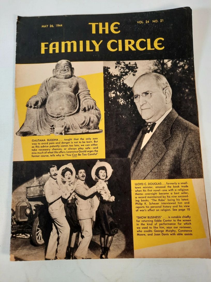 THE FAMILY CIRCLE magazine side cover 26 May 1944