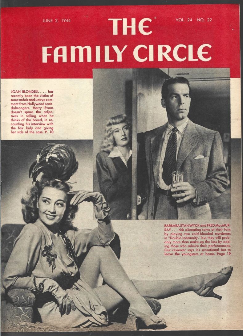 THE FAMILY CIRCLE magazine side cover 2 June 1944