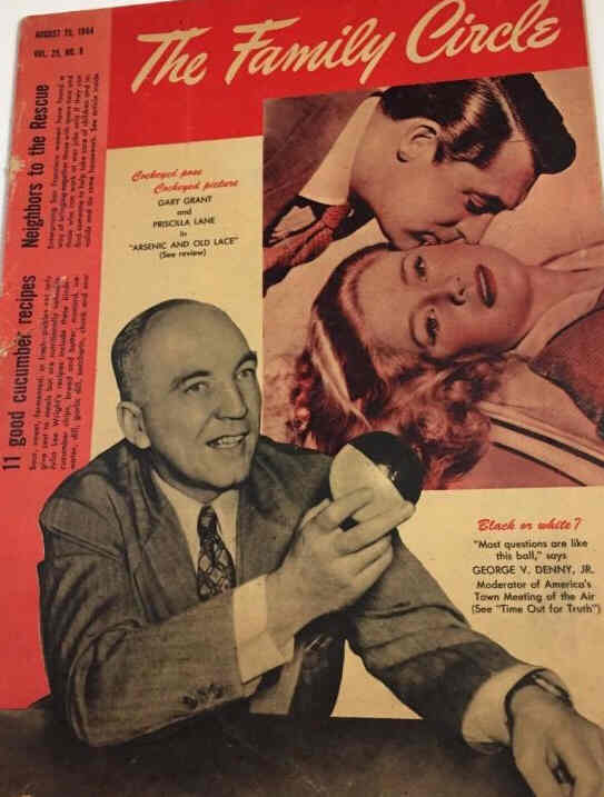 THE FAMILY CIRCLE magazine side cover 25 August 1944