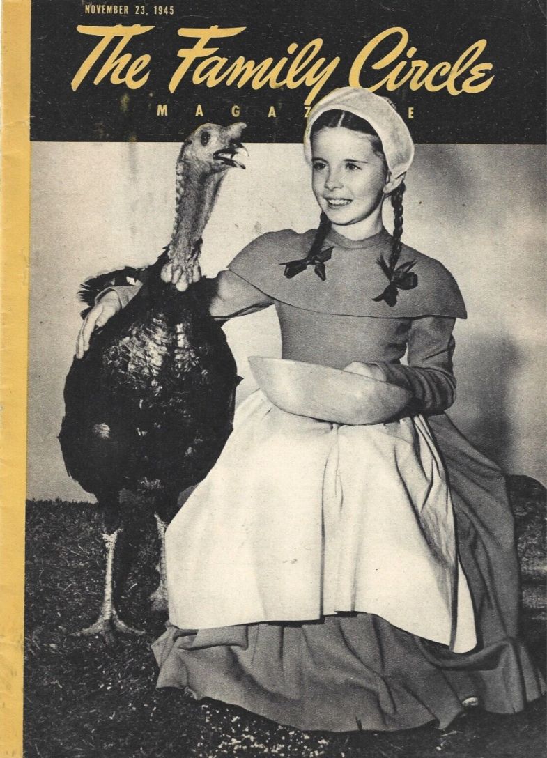 THE FAMILY CIRCLE magazine side cover 23 November 1945