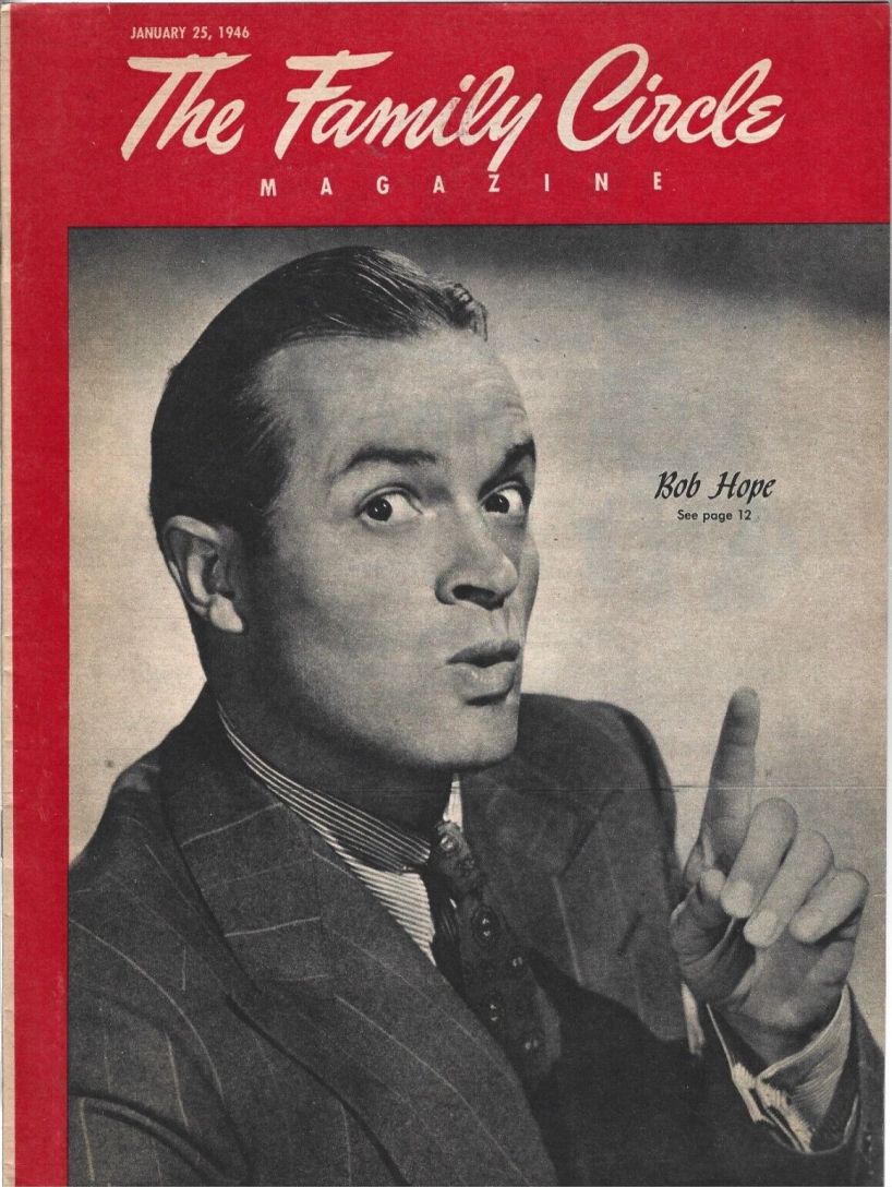 THE FAMILY CIRCLE magazine side cover 25 January 1946