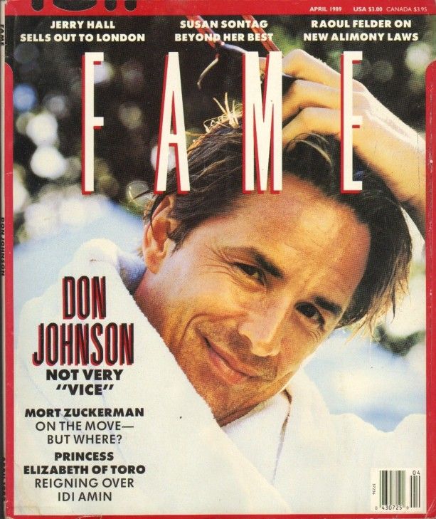 FAME (80s) magazine side cover April 1989