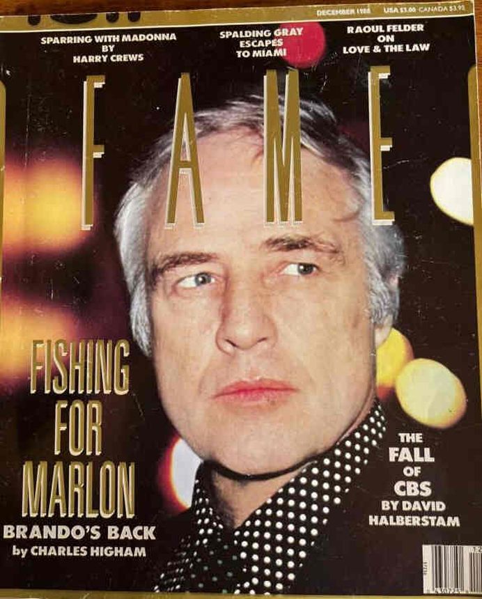 FAME (80s) magazine side cover December 1988