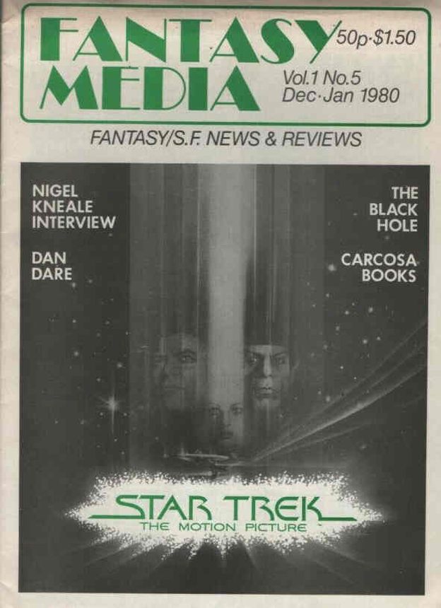 FANTASY MEDIA magazine side cover Issue 5  December 1979/ January 1980 