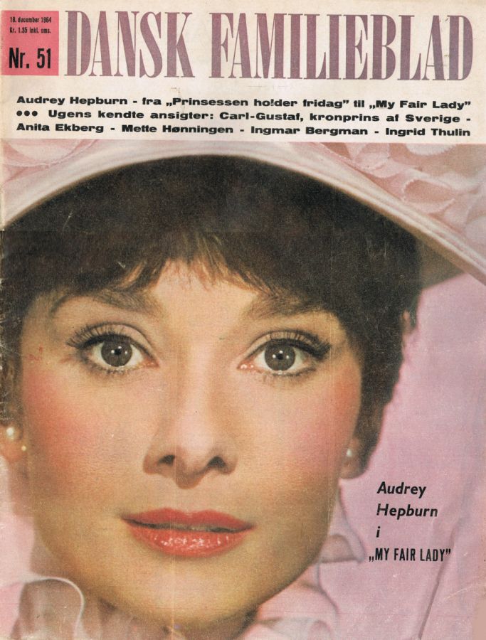 DANSK FAMILIEBLAD magazine side cover Issue 51 18 December 1964