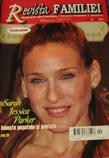 REVISTA FAMILIEI magazine side cover 12 May 2008