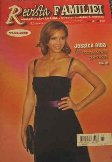 REVISTA FAMILIEI magazine side cover 11 August 2008