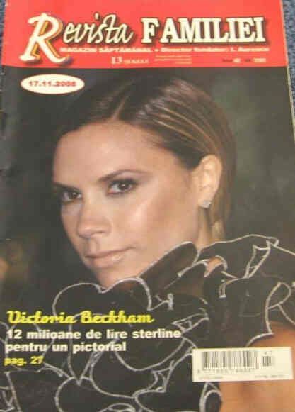 REVISTA FAMILIEI magazine side cover 17 November 2008
