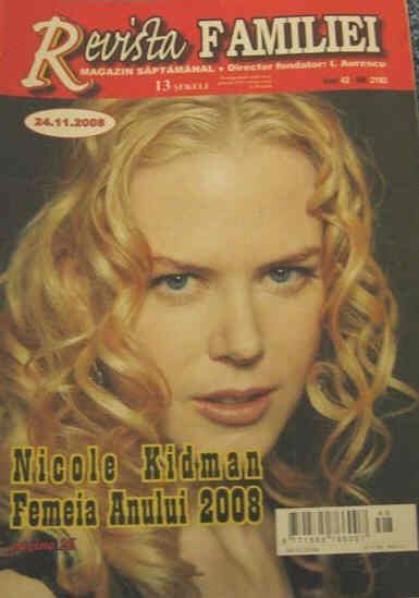 REVISTA FAMILIEI magazine side cover 24 November 2008