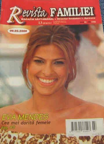 REVISTA FAMILIEI magazine side cover 9 February 2009