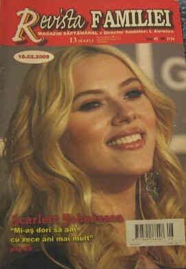 REVISTA FAMILIEI magazine side cover 16 February 2009